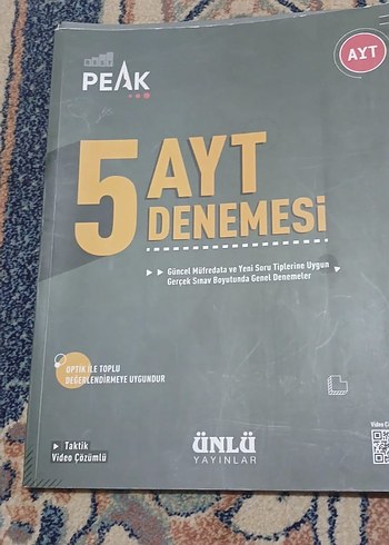 PEAK 5 AYT Denemesi Ünlü Yayınlar