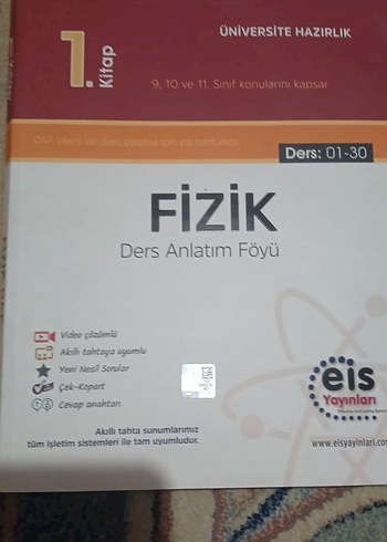 Üniversite Hazırlık Fizik Ders Anlatım Föyü 1. Kitap