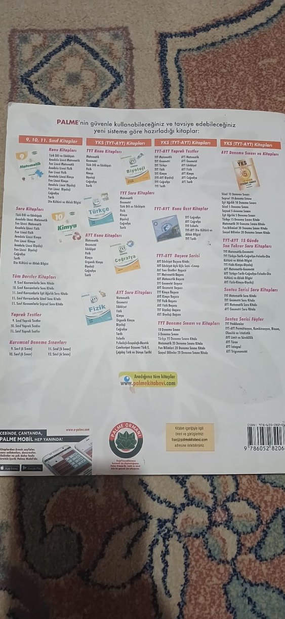 11. Sınıf Matematik Soru Kitabı - Palme Yayınevi - Görsel 2