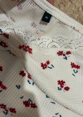 xl Beden beyaz Renk Nakışlı Beyaz Kadın Bralet