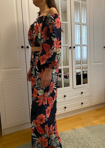 Zara Çiçek Desenli Takım