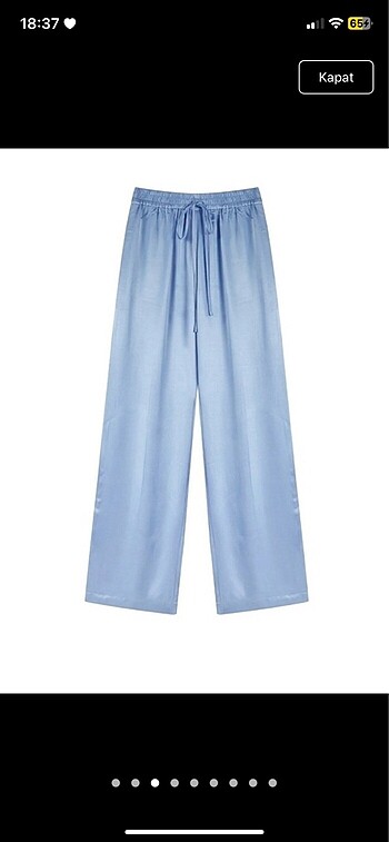 Twist saten pantolon