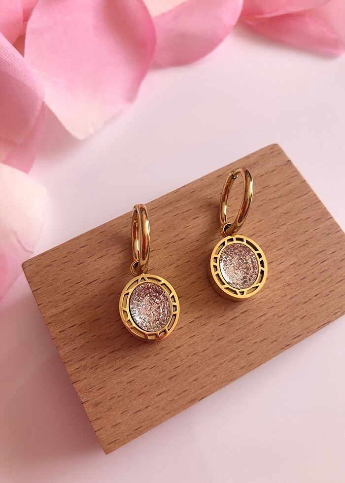 Taşlı küpe - Görsel 2