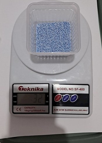 kum boncuğu küçük boy oya yazma boncuğu mavi renk