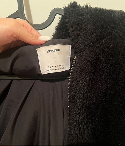 s Beden siyah Renk Bershka mont