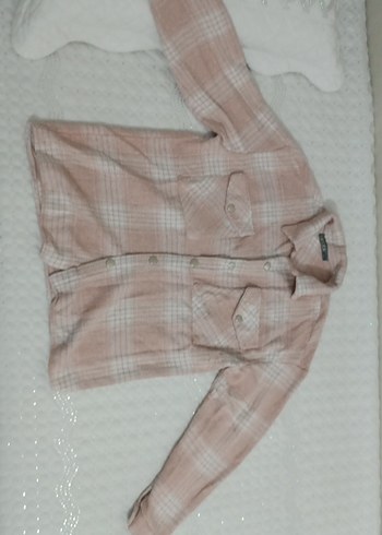 Düğmeli Uzun Kollu Pembe Kadın Gömlek - Görsel 2