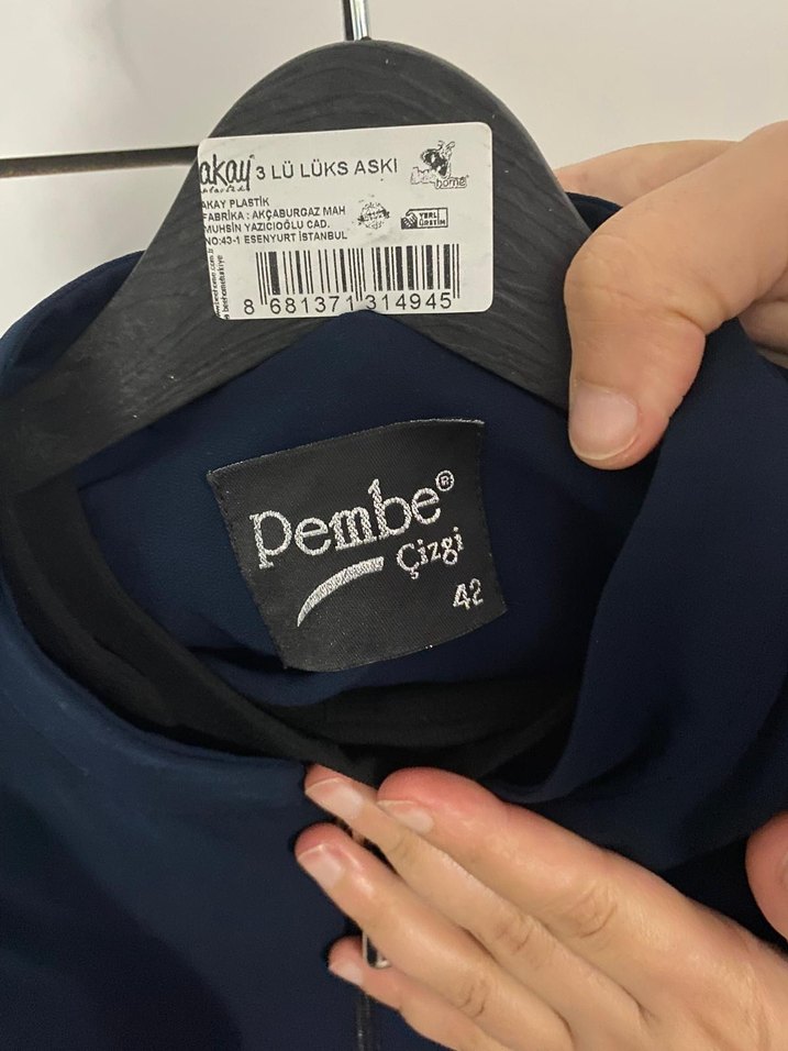 lacivert uzun kollu pelerinli ferace pardesü - Görsel 3