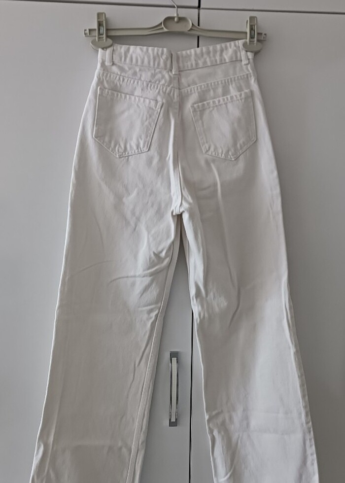 Beyaz kot pantolon  - Görsel 2