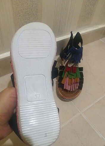 37 Beden siyah Renk Sandalet