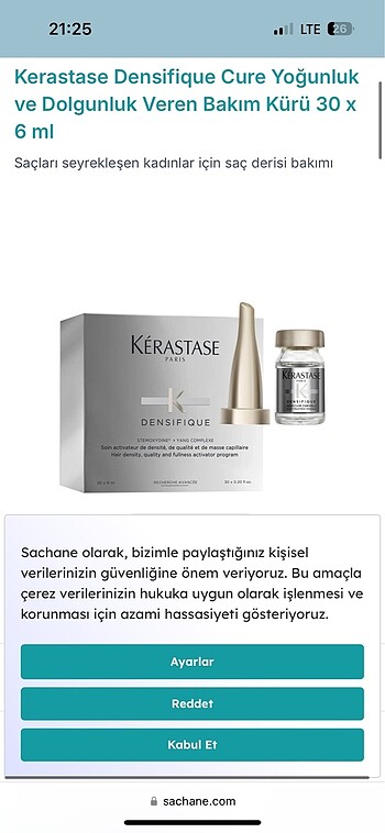 Kerastase saç bakım ürünü