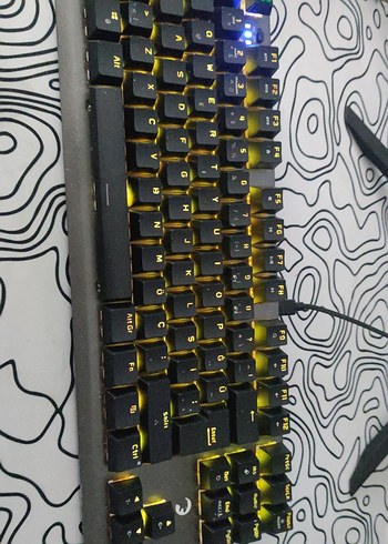 Gamepower Eva 7 60M mekanik kablolu klavye red switch