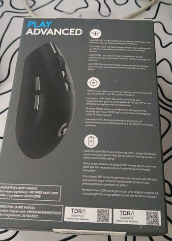 Beden Renk Logitech G 305 lightspeed Kablosuz Siyah Mouse