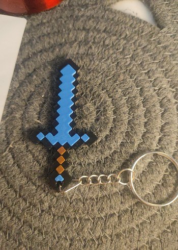 Minecraft Elmas Kılıç Anahtarlık