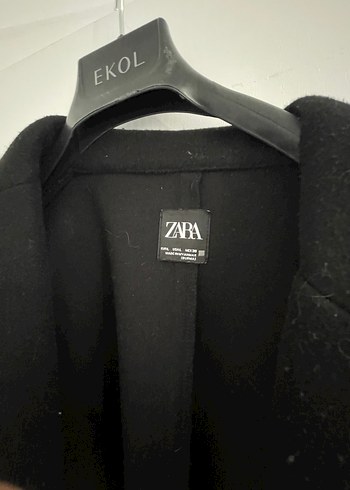 Zara Siyah Uzun Kışlık Kaban