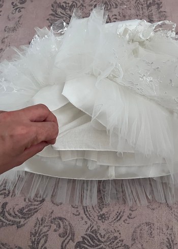 Kız Çocuk Beyaz Abiye - Görsel 2