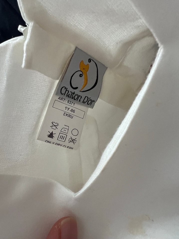 Kız Çocuk Beyaz Abiye - Görsel 3