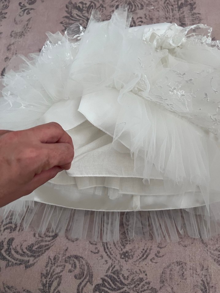 Kız Çocuk Beyaz Abiye - Görsel 2