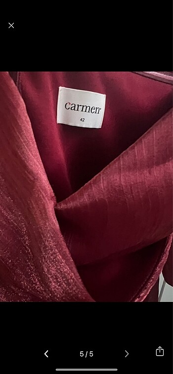 Carmen Strablez Gece Elbisesi/Abiye - Görsel 5