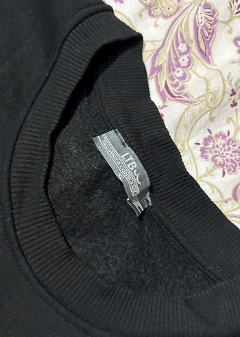 Siyah Kadın Oversize Sweatshirt - Görsel 2