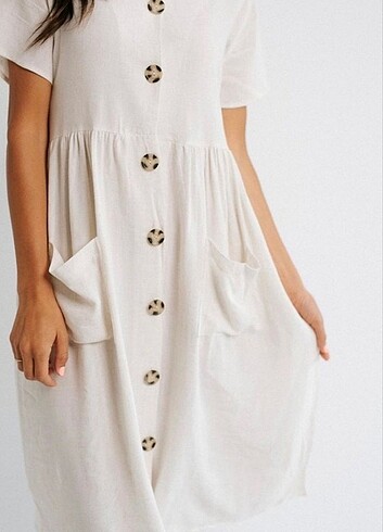 Zara Zara beyaz elbise