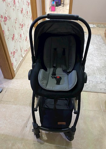 Bayb home Travel sistem Gri ve Siyah Bebek Arabası - Görsel 3