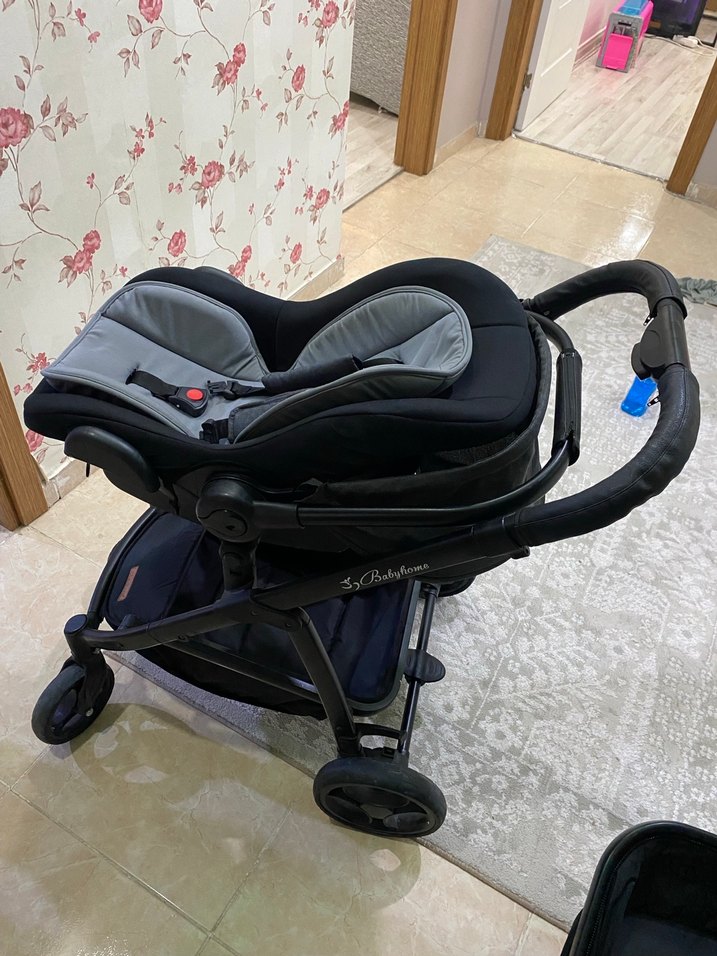 Bayb home Travel sistem Gri ve Siyah Bebek Arabası - Görsel 2