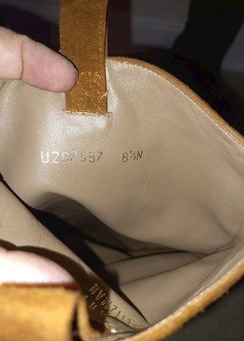 Kahverengi Süet Tokalı Dizüstü Kadın Çizme - Görsel 5