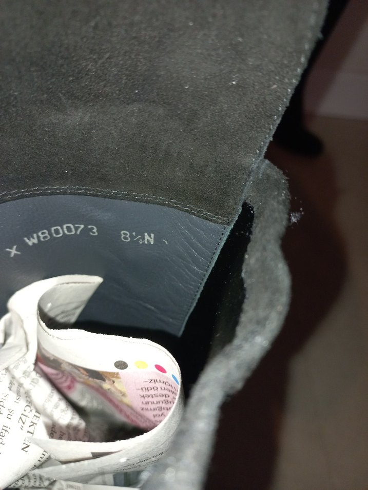 Siyah Süet Tokalı Dizüstü Topuklu Çizme - Görsel 5