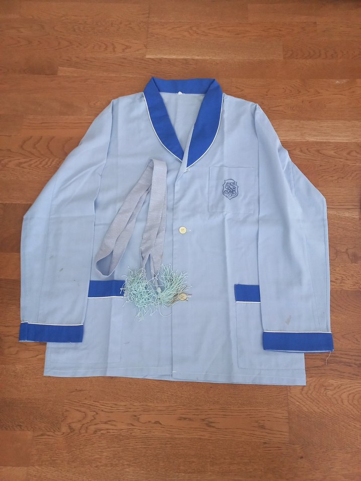 Düğmeli Mavi Erkek Pijama Takımı - Görsel 2