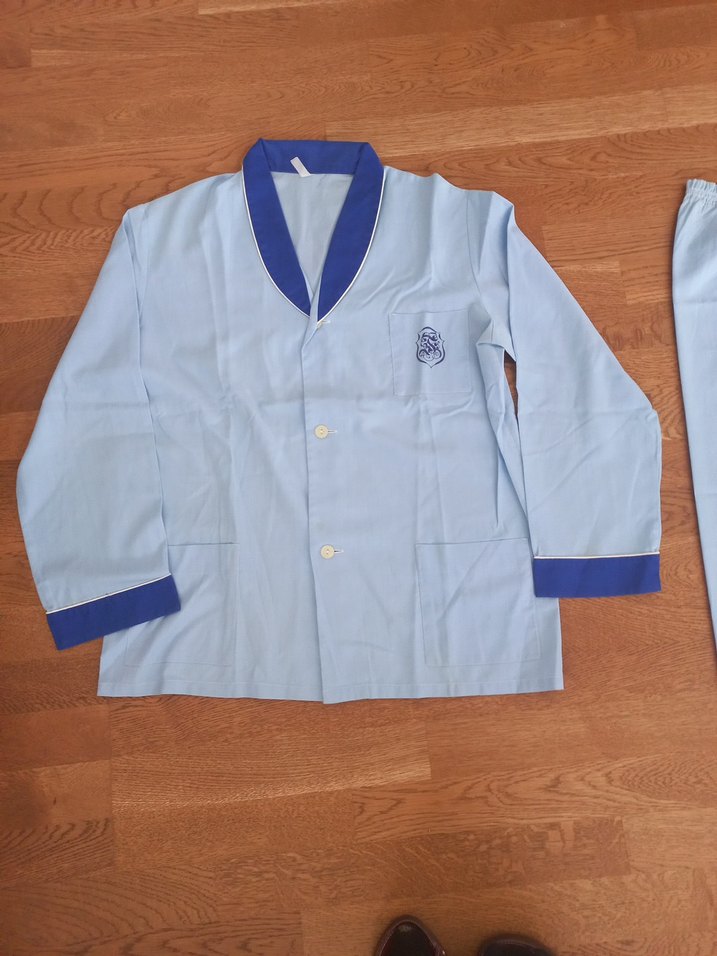 Mavi Düğmeli Erkek Pijama Takımı - Görsel 2