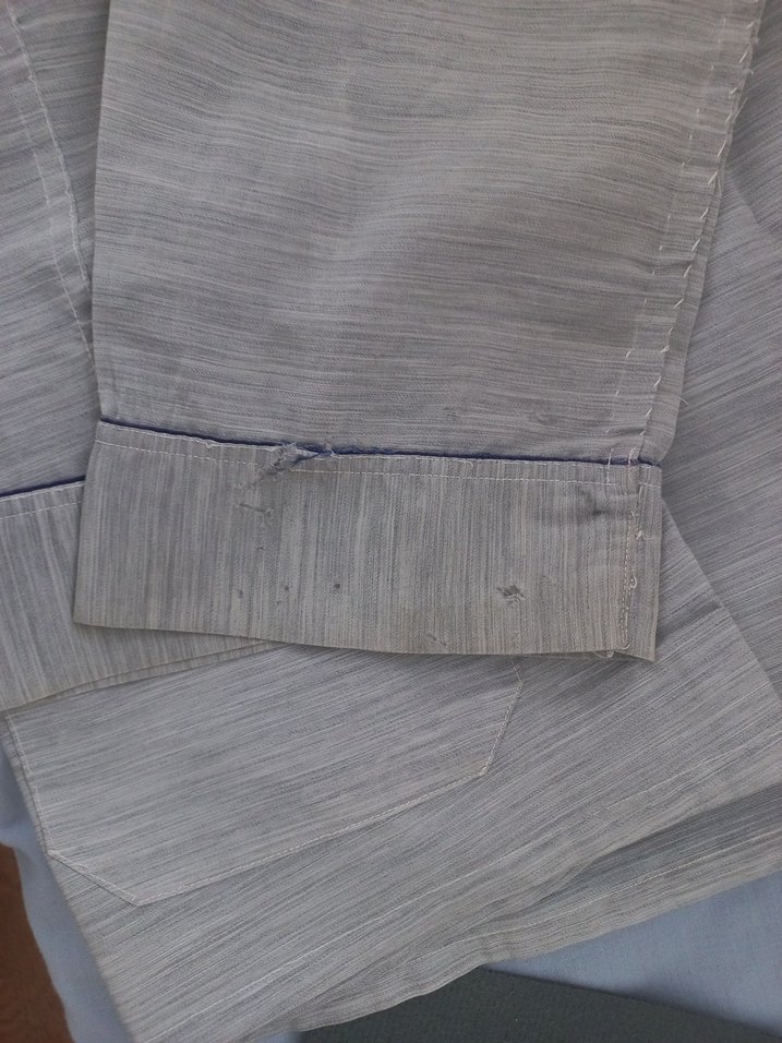 Gri Erkek Düğmeli Pijama Takımı - Görsel 4