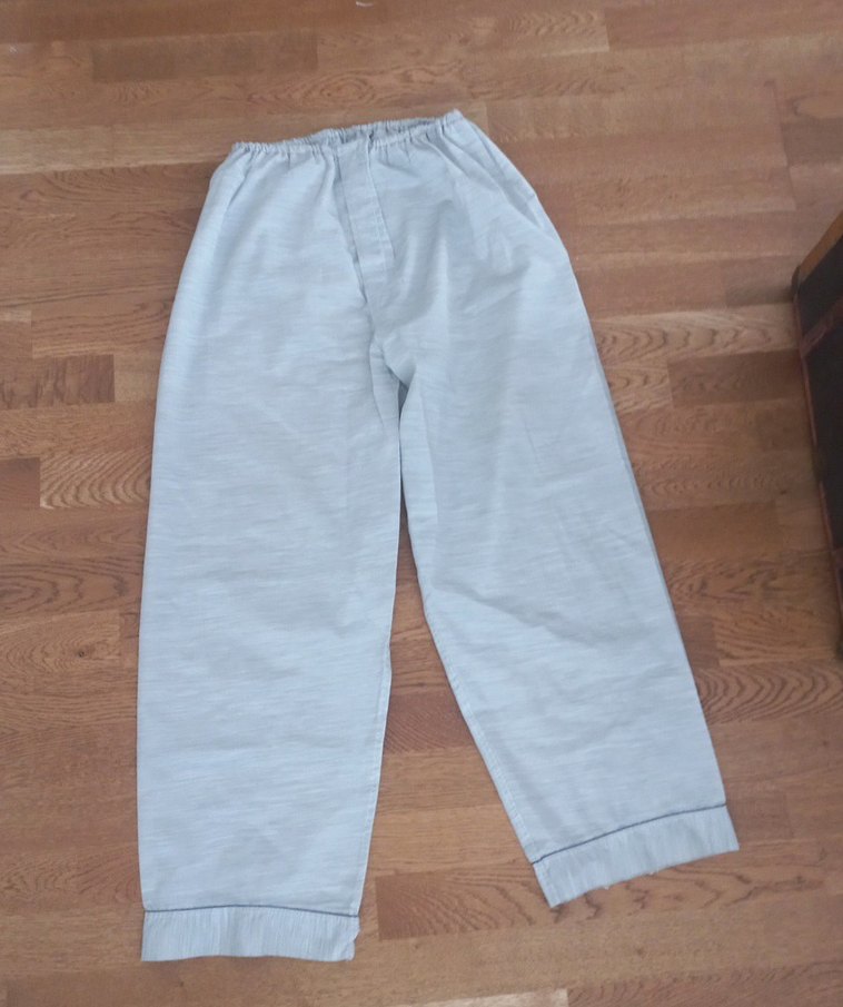 Gri Erkek Düğmeli Pijama Takımı - Görsel 3