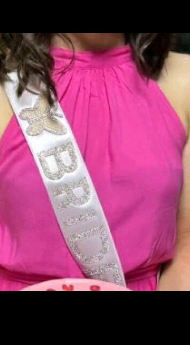 Pembe Uzun Drapeli Kadın Abiye Elbise - Görsel 3