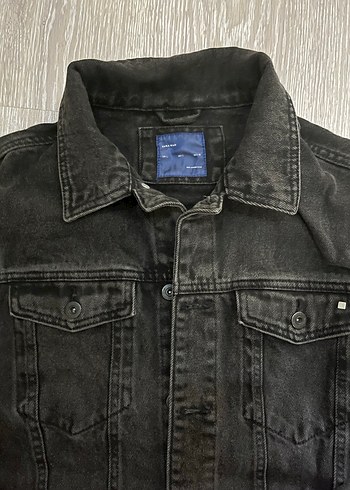 Siyah Düğmeli erkek Jean Ceket - Görsel 3