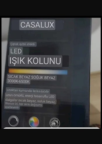  Led ışık kolonu farklı renkler uzaktan kumandalı dekoratıf