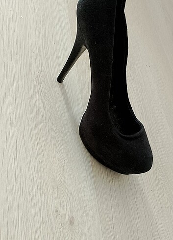 Platform topuklu ayakkabı siyah