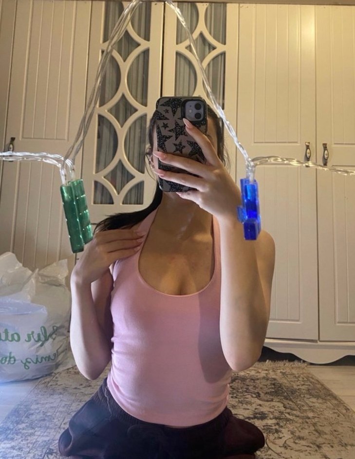 boyundan askılı pudra pembe body - Görsel 2