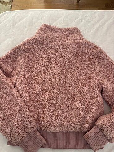 s Beden toz pembe peluş ceket