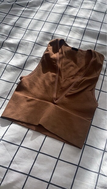 xs Beden Dekolteli crop