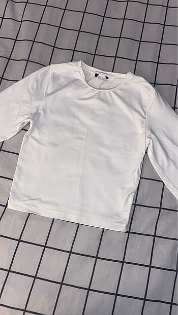 Basic beyaz tshirt-crop