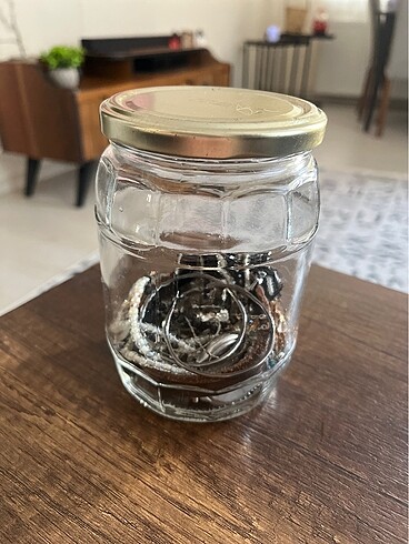 Beden çeşitli Renk Takı kavanozu