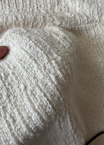 m Beden beyaz Renk Düğmeli Beyaz Midi Kadın Kumaş Pantolon