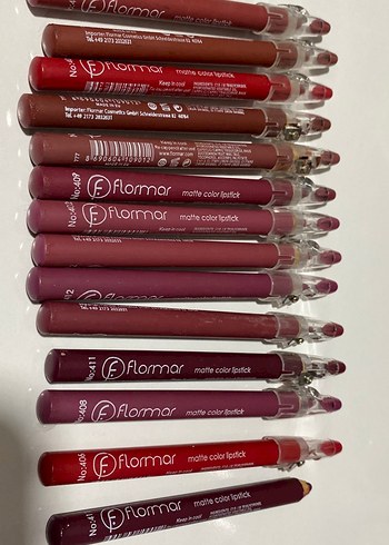 Flormar Renkli Mat Ruj Kalemleri - Görsel 2