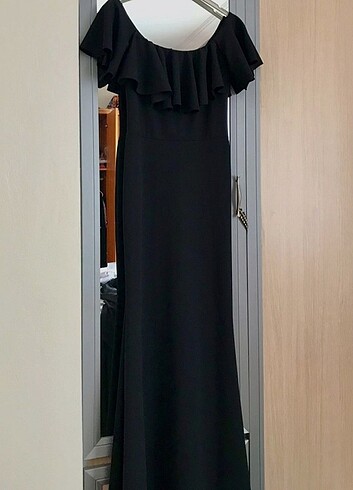 38 Beden siyah Renk Abiye elbise 