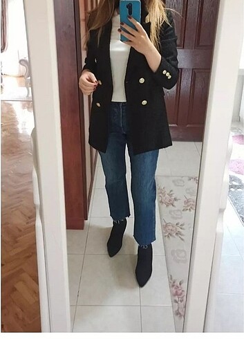 Siyah tüvit ceket