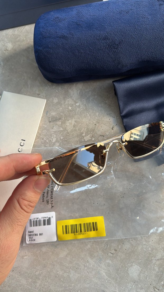 Gucci kahve cam güneş gözlüğü - Görsel 2