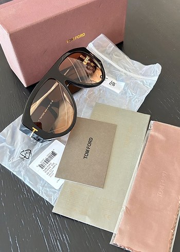 Tom Ford Bej Transparan Kadın Güneş Gözlüğü - Görsel 5