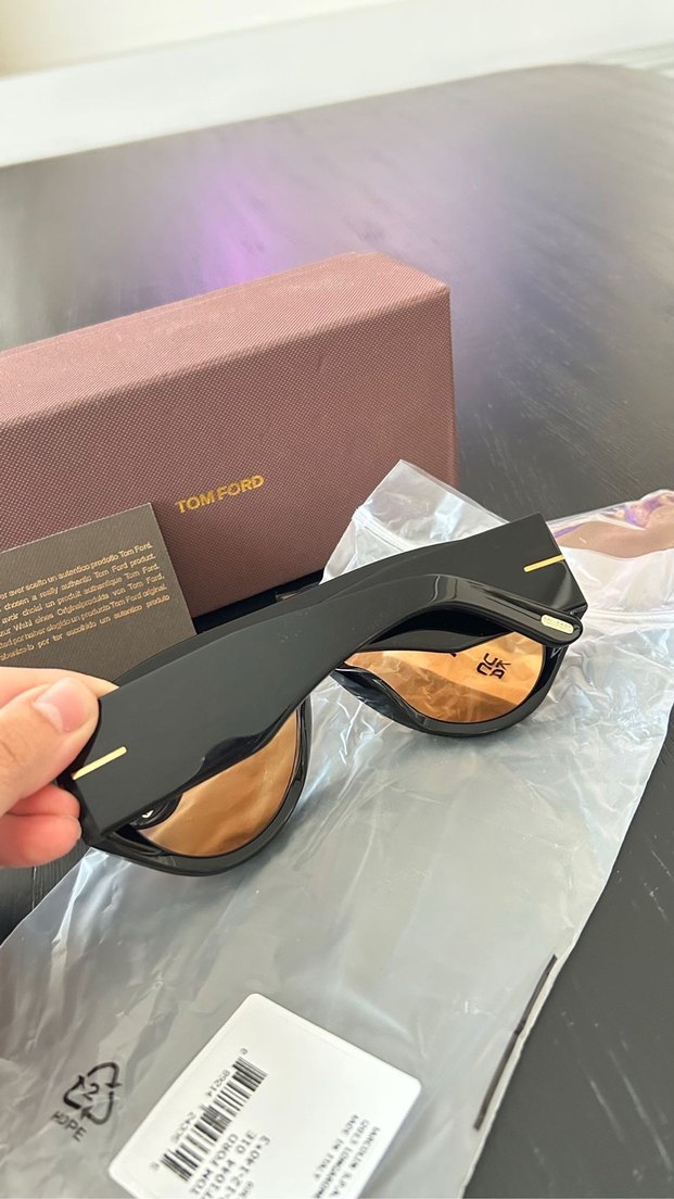 Tom Ford Bej Transparan Kadın Güneş Gözlüğü - Görsel 4