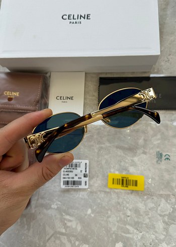  Beden siyah Renk Celine oval güneş gözlüğü
