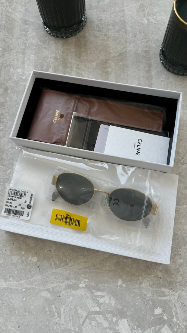 Celine oval güneş gözlüğü - Görsel 2